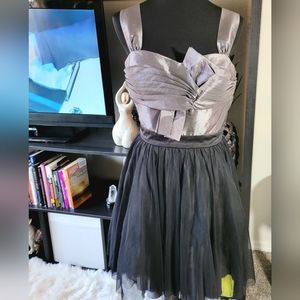 Max and Cleo Dress Bridesmaid Formal Ball Prom Silver Black sz 10